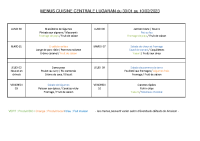 Menus scolaires du 30 janvier au 10 février 2023